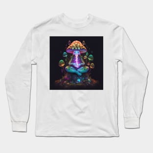 The meditating mushroom spirit Long Sleeve T-Shirt